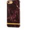 Husa MyStyle Marble Red TPU , husa cu insertii marmura rosie- aurie , pentru Apple iPhone 7
