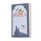 Agenda nedatata, de buzunar, Dracula, foi albe, 7 x 10,3 cm, 120 pg, coperta transparenta, MB247 B3
