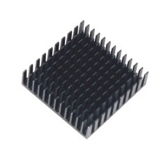 Radiator aluminiu pentru electronice, disipator caldura, 40x40x11 mm, negru