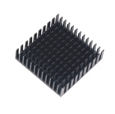 Radiator aluminiu pentru electronice, disipator caldura, 40x40x11 mm, negru foto