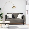 Gossi canapea lovesea gri deschis 109 cm tesatura din velur