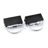 Set 2 Lampi Solare LED RGB, Alb Cald, IP65, 80x47x77mm, Negru, ABS, Iluminat Exterior, Gradina, Alei, Trepte