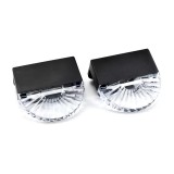Set 2 Lampi Solare LED RGB, Exterior, Gradina, Curte, IP65, Negru, ABS, 80x47x77mm, Lumina Alb Cald