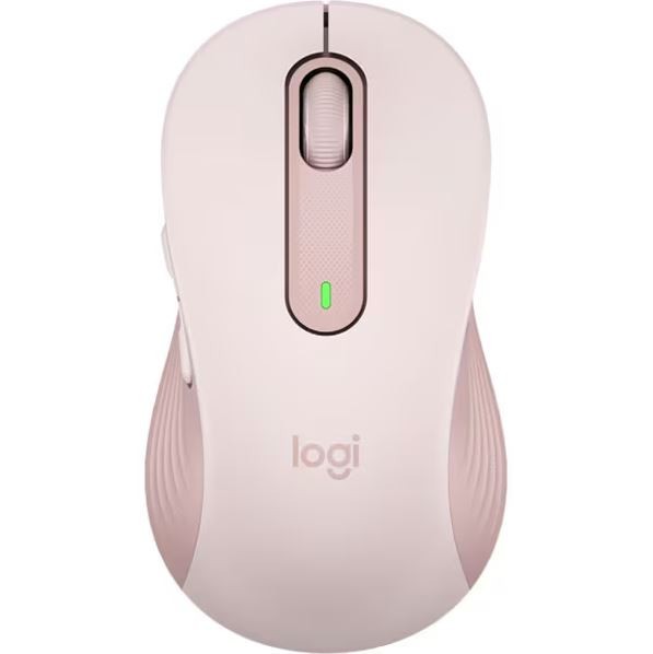 Mouse Wireless Nou LOGITECH Signature M650 Large, Dual Mode, 2000 dpi, Bluetooth, Roz NewTechnology Media
