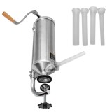 Aparat manual de facut carnati ROTOR RY-2005C,vertical,3 kg,inox alimentar,4 palnii,fixare pe masa cu clema