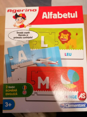 Joc Educativ - Alfabetul in 2 Limbi , Romana Engleza. Invata copilul primele cuv foto