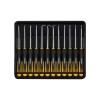 Set 12 Surubelnite Precizie Vorel 64555, CrV, Semiprofesional, Diverse Tipuri (Plat, Cruce, Torx)