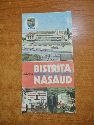 pliant prezentare judetul bistrita nasaud - din anul 1983 foto