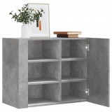 VidaXL Dulap de perete, gri beton, 75x35x60 cm, lemn prelucrat
