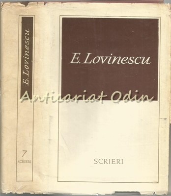 Scrieri VII - Eugen Lovinescu foto