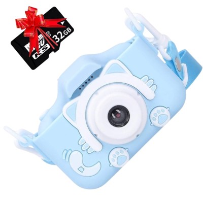 Aparat Foto Digital pentru Copii, HD 1080P, Display IPS cu Protectie pentru Ochi, Cablu USB, Ecran 2.0 inch, 600 mAh foto