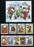 Anguilla 1983 - Crăciun, Disney, desene animate, serie si colita neuzata