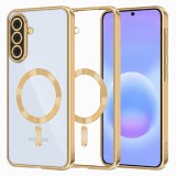 Husa MagSafe pentru Samsung Galaxy A57 5G, Techsuit, Luxury Crystal, Aurie