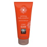 Lubrifiant pe baza de apa cu efect de incalzire Shiatsu Love Glide 100 ml