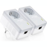 Cumpara ieftin KIT ADAPTOR POWERLINE TP-LINK tehnologie AV AV600 pana la 600Mbps 1 port 10/100Mbps priza AC 2buc. &amp;quot;TL-PA4010PKIT&amp;quot; (include timbru verde 1.5