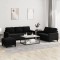 vidaXL Set de canapele cu perne, 3 piese, negru, catifea 3201531