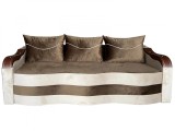Cumpara ieftin Canapea Extensibila Simona, 225x74x100 Cm, Maro, Crem
