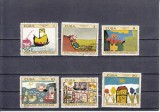 A12 S1 24 - Timbre foarte vechi - Cuba - tablouri facute de copii - 1971