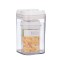 Cutii de Depozitare Alimente, Flippy, Set din 2 Cutii de tip Container, 0.8L-10x15.5 cm, 2L-12.5x12.5x21.5 cm, Recipiente pentru Cereale in Bucatarie,