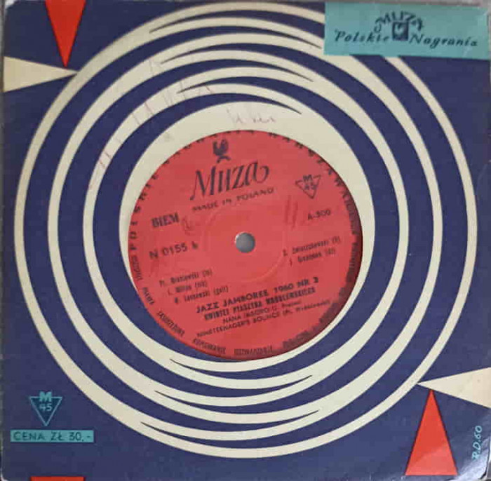 Disc vinil, LP. Jazz Jamboree 1960 Nr 3-Kwintet Ptaszyna Wr&oacute;blewskiego