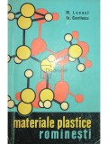 M. Lucaci - Materiale plastice romanesti (Editia: 1962)