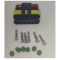 Set conector cablu Superseal 1.5 mama mufa 6 pin 6 pini inclusi + 6 garnituri incluse IP67 TE Connectivity 282090-1-SET-F