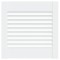 Usa de dulap design lambriu, alb, 39,5x39,4 cm, lemn masiv pin