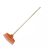 Cumpara ieftin Grebla frunze cu coada din lemn, maner pvc 134cm, Dedra
