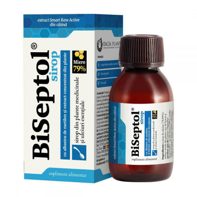 Biseptol Sirop Extract Concentrat 100 mililitri Dacia Plant foto