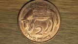 Saint Helena parte din Commonwealth britanic - moneda coloniala exotica - 2 pence 1984 bronz - greu de gasit !