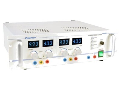 Alimentator de laborator reglabil PEAKTECH 0&amp;divide;30VDC 0&amp;divide;10A multicanal foto