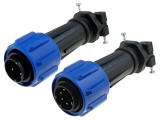 Conector circular mufă tată 5 PIN filet interior prin rotire PXA911/05/P