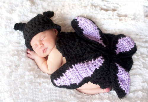 Costum bebelusi crosetat fluture sedinte foto,botez