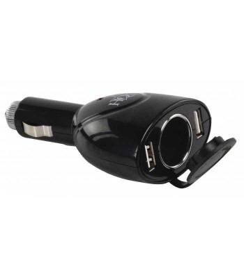 Alimentator bricheta auto dual USB 1A +slot bricheta mama HQ foto