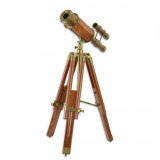 Telescop din alama cu suport din lemn mahon IM-11