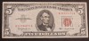 Bancnota 5 Dolari America 1963, Seria A31334171A, Timbrul Roșu - Numismatică
