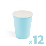 Pahare albastre de hartie - 250 ml - 12 buc Best CarHome