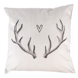 Cumpara ieftin Fata perna textil Coarne Ren 45x45 cm