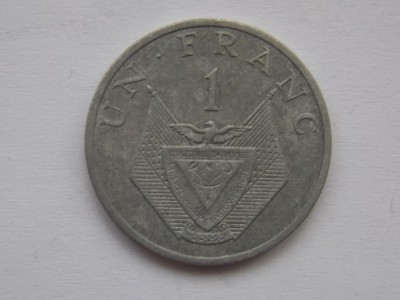 1 FRANC 1977 RWANDA foto
