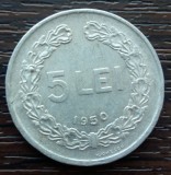 (MR71) MONEDA ROMANIA - 5 LEI 1950, REPUBLICA POPULARA ROMANA