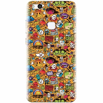 Husa silicon pentru Huawei P10 Lite, Colorful Sticker Illustrations foto