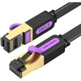Patch Cord STP Vention, Cat. 7, 1.5m, flat cable, conductor cupru, viteza max transfer 10 Gbps, invelis PVC, negru, &amp;quot;ICABG&amp;quot; (timbru verde 0.