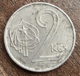 C50 - Moneda foarte veche - Cehoslovacia - 2 kororane - 1984