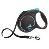 Lesa pentru caini Flexi, Retractabila, Pana la 15 kg, marimea S, 5m, Albastru