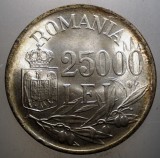 R.189 ROMANIA MIHAI I 25000 LEI 1946 XF/AUNC, Argint