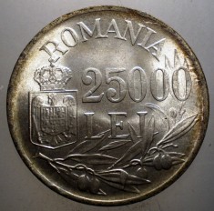 R.189 ROMANIA MIHAI I 25000 LEI 1946 XF/AUNC