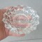 Scrumiera vintage din cristal, anii 80, diametru 12 cm