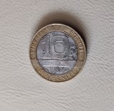 Franța - 10 francs / franci (1989) monedă s369