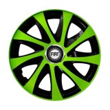 Set 4 capace roti Extra drift green R15 Compatibil Cu Fiat