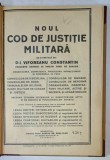NOUL COD DE JUSTITIE MILITARA de D-L VIFOREANU CONSTANTIN , ANII &#039;30